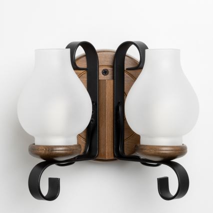 Brilagi - Applique ROATA APLICA 2xE14/40W/230V faggio/noce