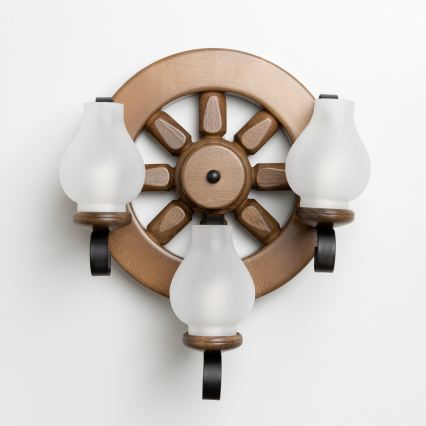 Brilagi - Applique ROATA APLICA 3xE14/40W/230V faggio/noce