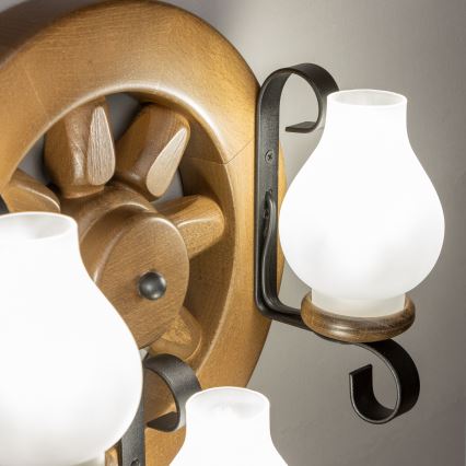 Brilagi - Applique ROATA APLICA 3xE14/40W/230V faggio/noce