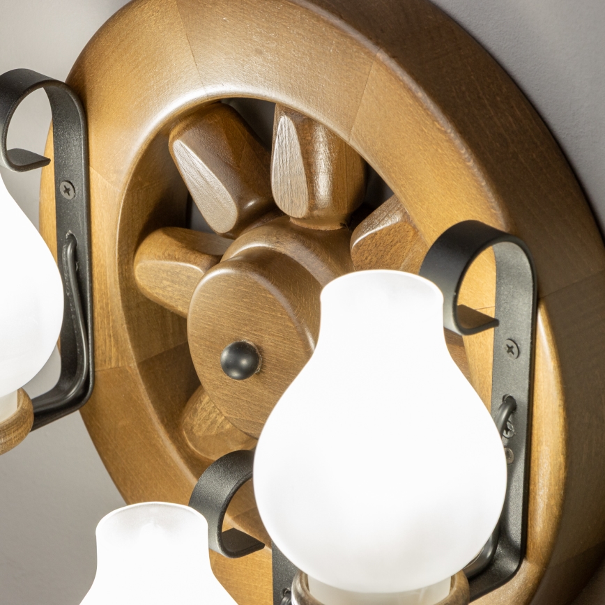 Brilagi - Applique ROATA APLICA 3xE14/40W/230V faggio/noce