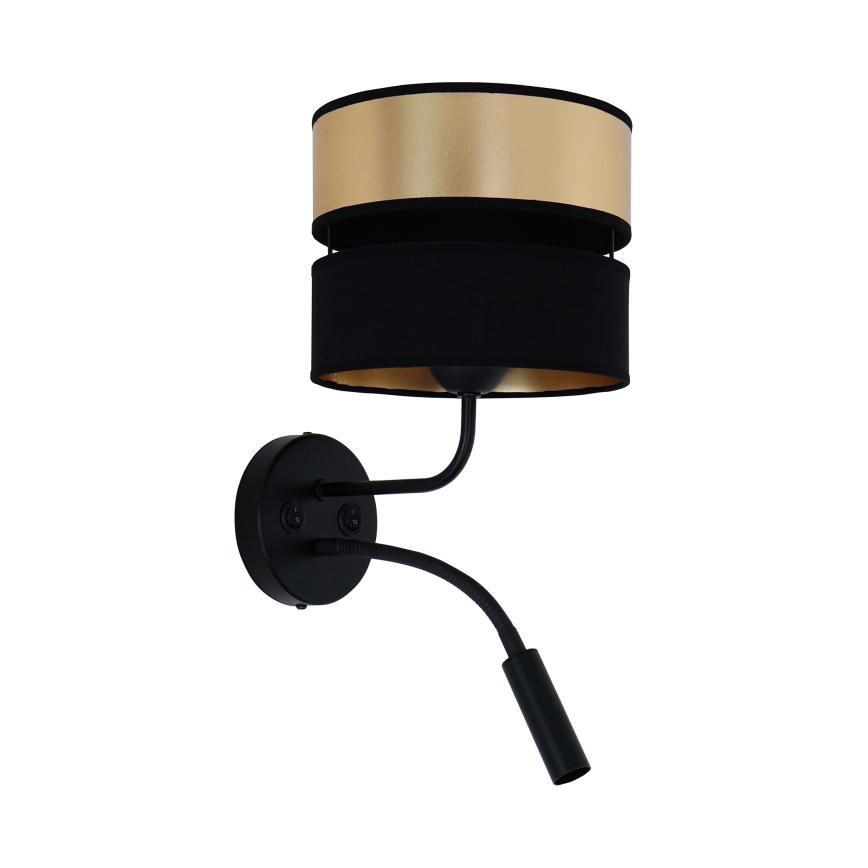 Brilagi - Applique ROYAL 1xE27/15W/230V + 1xG9/3W nero/oro