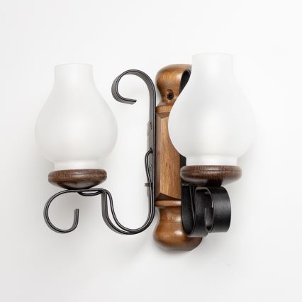 Brilagi - Applique RUSTIC 2xE14/40W/230V faggio/noce