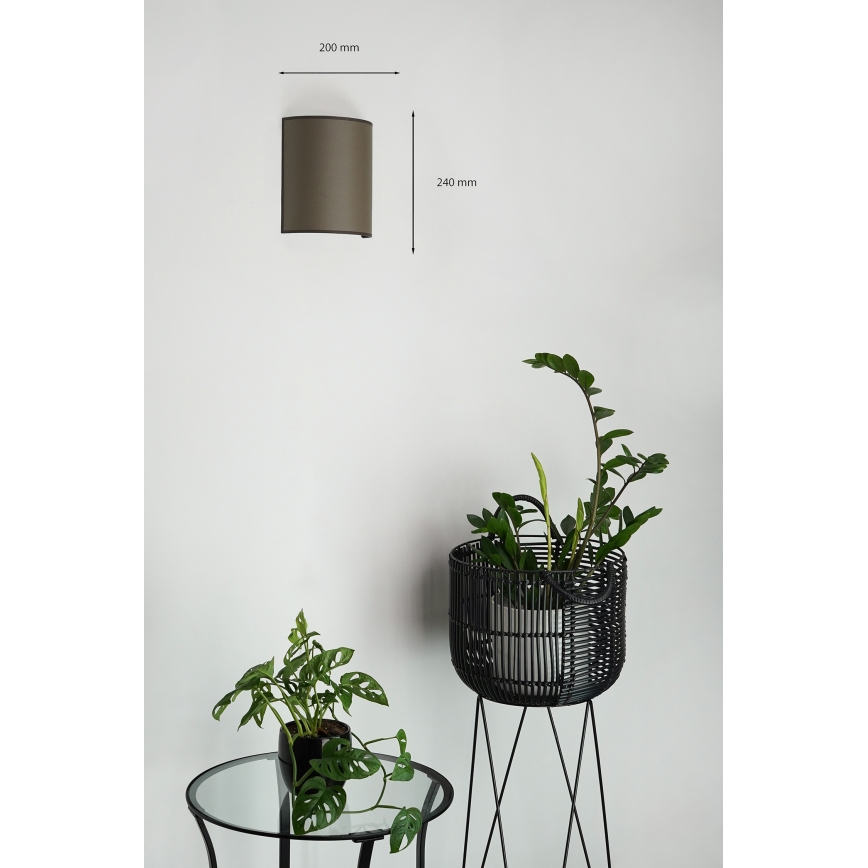 Brilagi - Applique SEMI 1xE27/15W/230V marrone