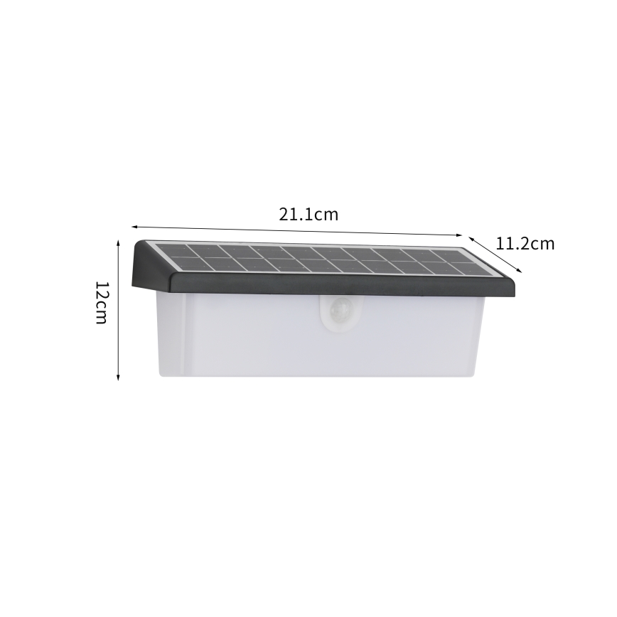 Brilagi - Applique solaire LED avec capteur SUN RAY LED/6W/3,7V 2200 mAh IP44