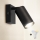 Brilagi - Applique spot da parete LED RGBW dimmerabile con interruttore SELE 1xGU10/4,8W/230V 3000K, nero + telecomando