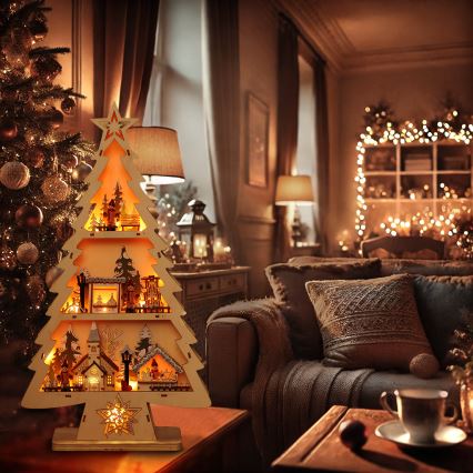 Brilagi - Arbre décoratif de Noël LED, 3xAA