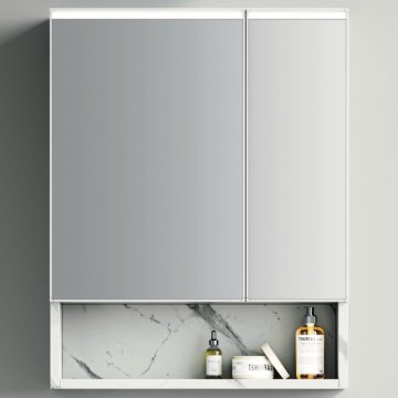 BRILAGI - Armadietto da bagno con specchio e retroilluminazione LED TRABIA DOUBLE 60x70 cm