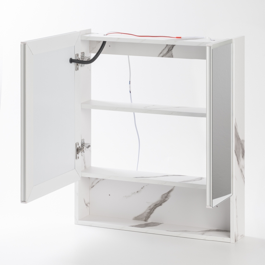BRILAGI - Armadietto da bagno con specchio e retroilluminazione LED TRABIA DOUBLE 60x70 cm