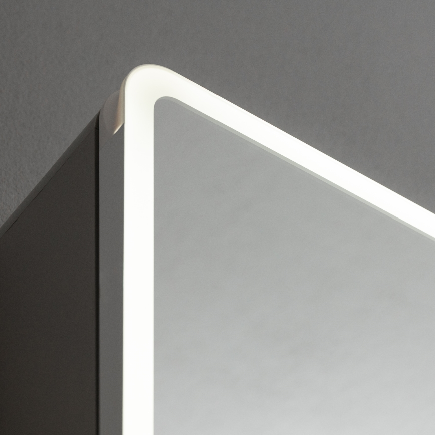 BRILAGI - Armoire-miroir de salle de bains à rétroéclairage LED AVOLA SINGLE 75x70 cm