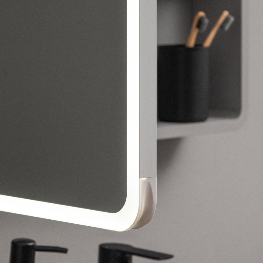 BRILAGI - Armoire-miroir de salle de bains à rétroéclairage LED AVOLA SINGLE 75x70 cm