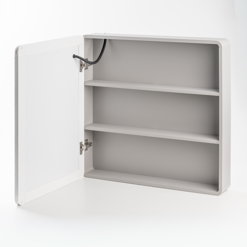 BRILAGI - Armoire-miroir LED de salle de bains à éclairage intégré AVOLA SINGLE 75x70 cm