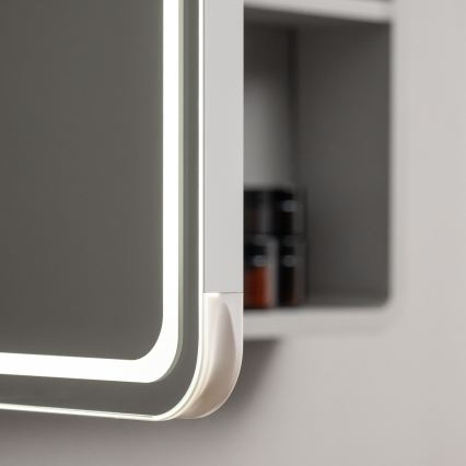 BRILAGI - Armoire-miroir LED de salle de bains à éclairage intégré AVOLA SINGLE 75x70 cm