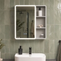 BRILAGI - Armoire-miroir LED pour salle de bains avec éclairage intégré NOTO SINGLE 60x65 cm