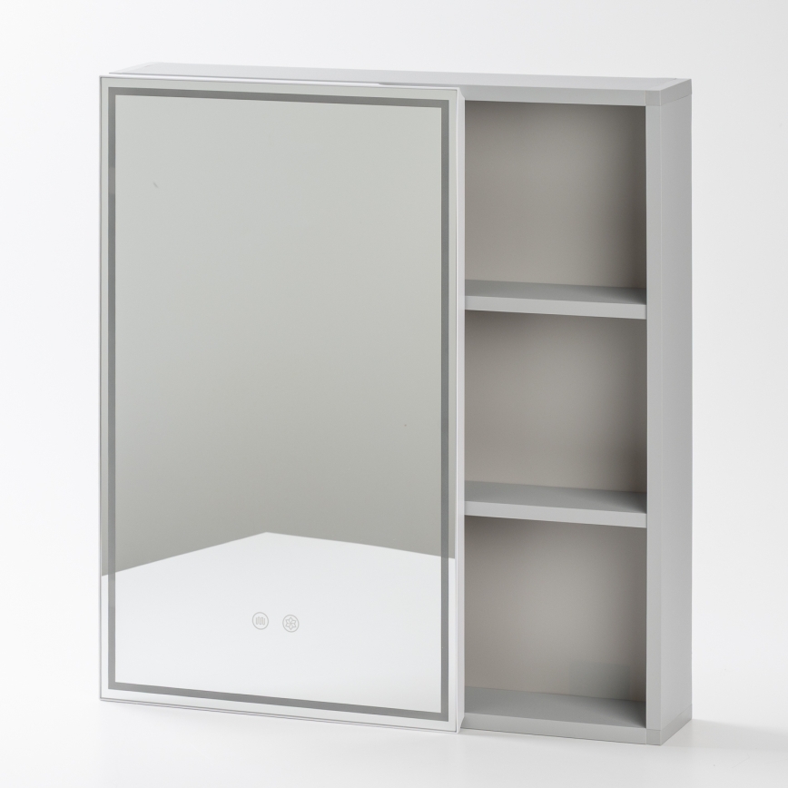 BRILAGI - Armoire-miroir LED pour salle de bains avec éclairage intégré NOTO SINGLE 60x65 cm