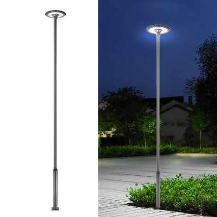 Brilagi - Asta metallica per palo di illuminazione esterna URBAN 5 m, diam. 58 mm, antracite