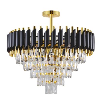 BRILAGI - Aufbau-Deckenleuchte ECLIPSE 9xE14/10W/230V Ø 58 cm gold/schwarz