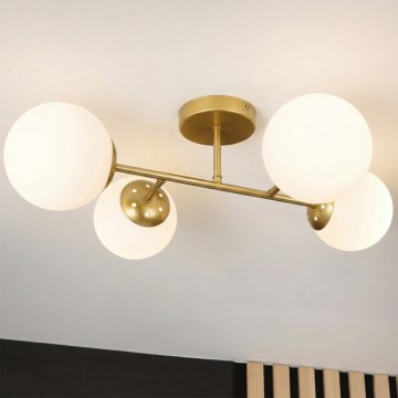 Brilagi - Aufbau-Deckenleuchte MALONY 4xE14/20W/230V goldfarben