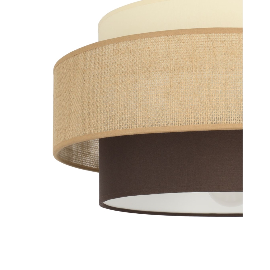 Brilagi - Aufbau-Deckenleuchte RESNA 1xE27/60W/230V Ø 40 cm beige/schwarz