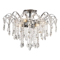 Brilagi - Aufbau-Kronleuchter CRYSTAL 6xE14/60W/230V glänzendes Chrom