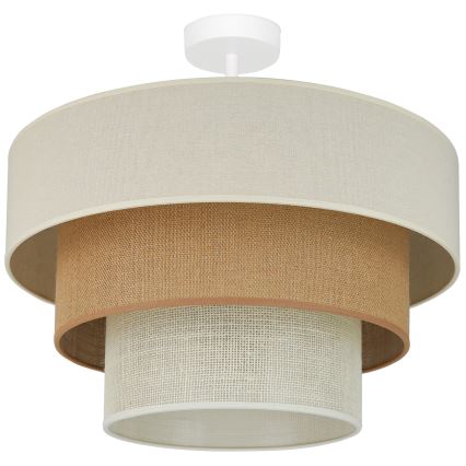 Brilagi - Aufbauleuchte DENVER LUNETA 1xE27/15W/230V d 45 cm beige/braun/cremefarben