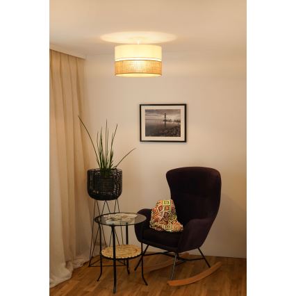Brilagi - Aufbauleuchte ROYAL YUTE 1xE27/15W/230V d 40 cm beige/cremefarben
