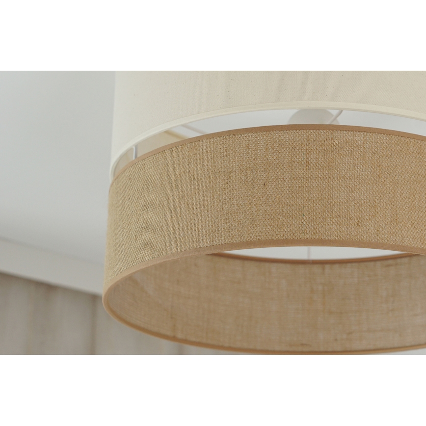 Brilagi - Aufbauleuchte ROYAL YUTE 1xE27/15W/230V d 40 cm beige/cremefarben
