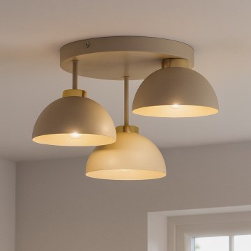 Brilagi - Aufgesetzte Deckenleuchte 3xE27/60W/230V beige/gold