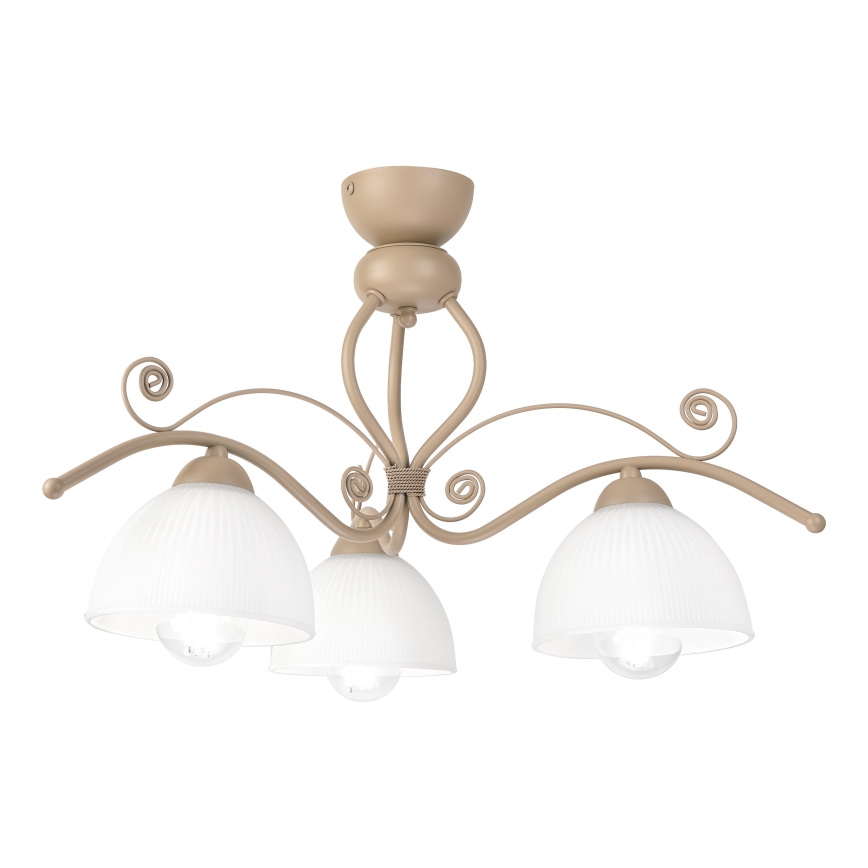 Brilagi - Aufgesetzte Deckenleuchte ANTICO MODERN 3xE27/60W/230V beige