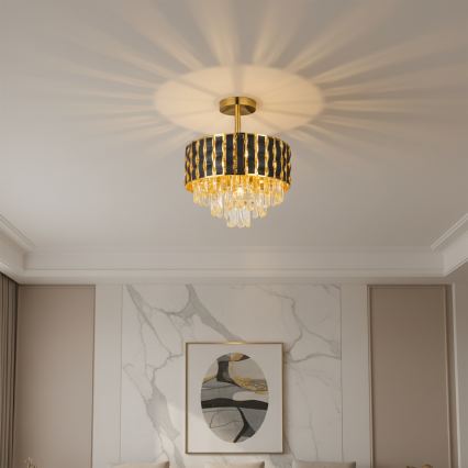 Brilagi - Aufgesetzte Deckenleuchte CRISTAL 5xE14/40W/230V, Durchmesser 38 cm