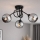 Brilagi - Aufgesetzte Deckenleuchte DIOR 3xE27/60W/230V schwarz/rauchgrau