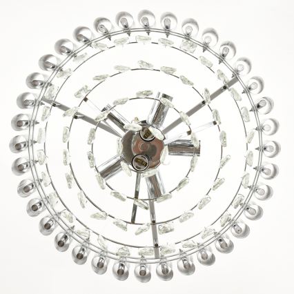 Brilagi - Aufgesetzte Deckenleuchte ECLIPSE 7xE14/10W/230V Ø 48 cm silber
