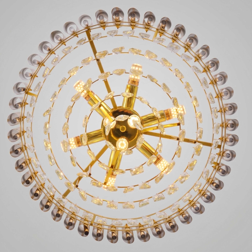 BRILAGI - Aufgesetzte Deckenleuchte ECLIPSE 9xE14/10W/230V Ø 58 cm goldfarben
