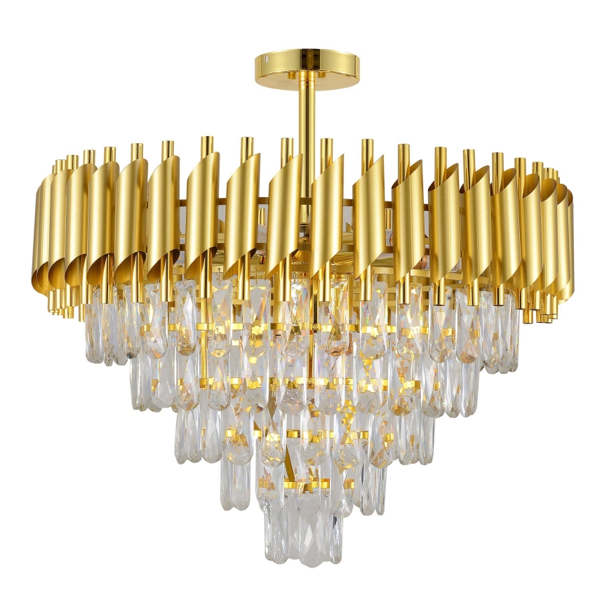 BRILAGI - Aufgesetzte Deckenleuchte ECLIPSE 9xE14/10W/230V Ø 58 cm goldfarben