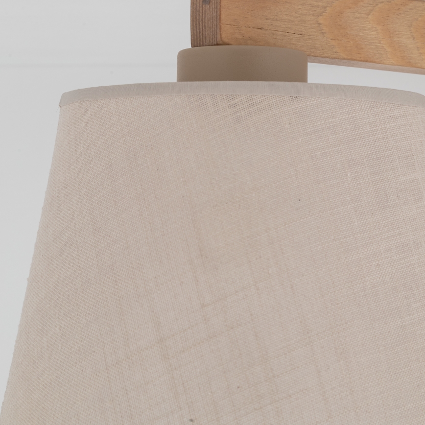 Brilagi - Aufgesetzte Deckenleuchte LATTE SABIA 3xE27/60W/230V Kiefer/Beige