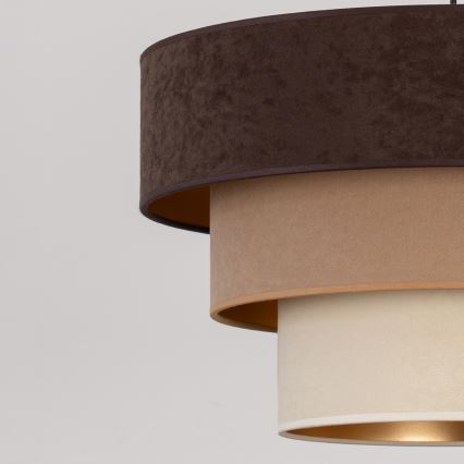 Brilagi - Aufgesetzte Deckenleuchte LUNETA, 1xE27/60W/230V, Ø 40 cm, braun/beige/creme