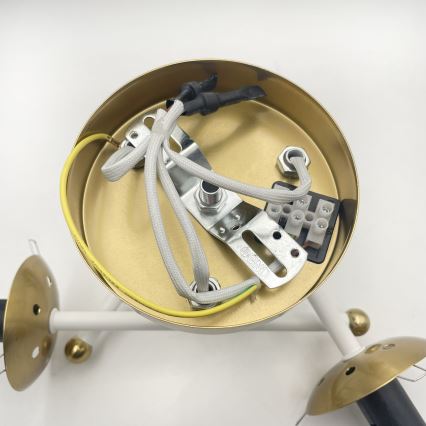 Brilagi - Aufgesetzte Deckenleuchte MALIVA 3xE14/15W/230V gold/weiß