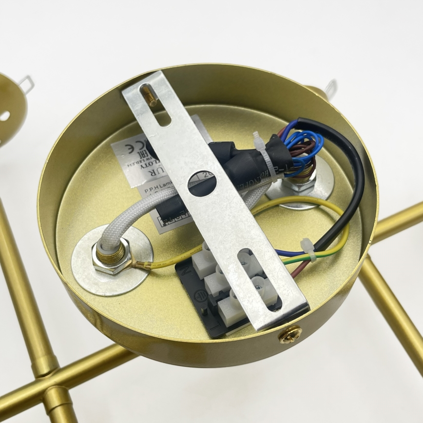 Brilagi - Aufgesetzte Deckenleuchte MALONY 6xE14/20W/230V goldfarben