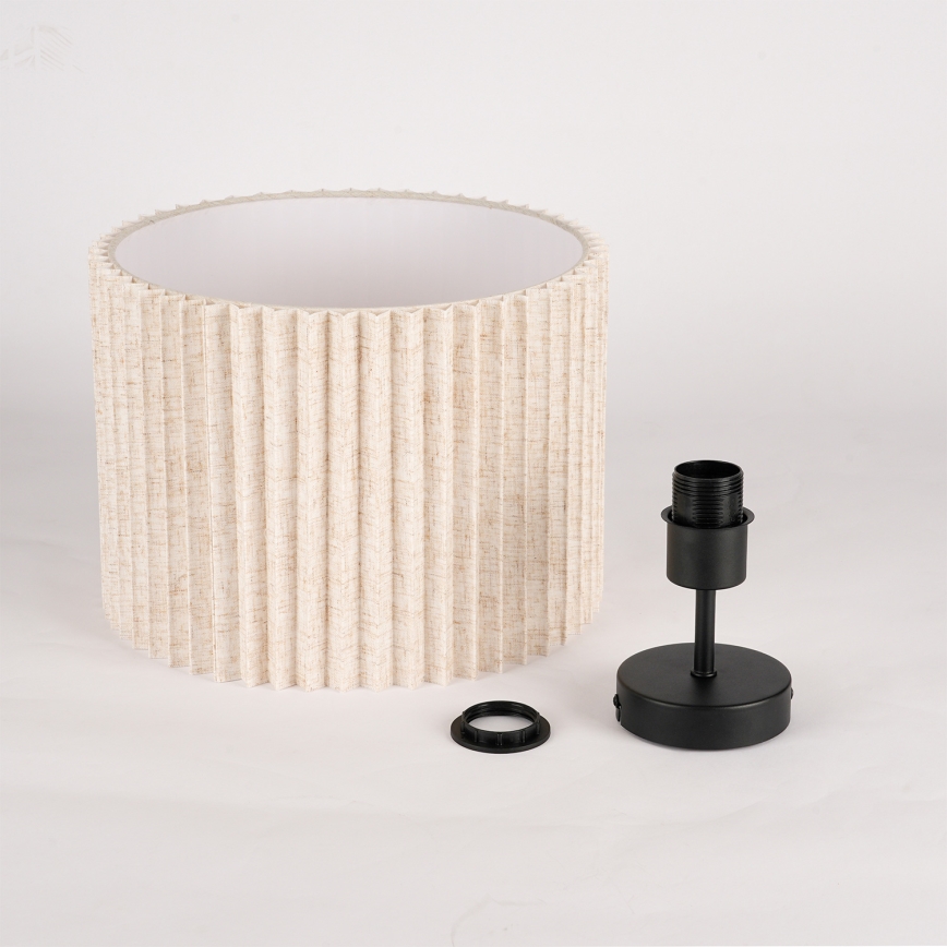 Brilagi - Aufgesetzte Deckenleuchte NORDIC WAVE 1xE27/15W/230V Ø 32 cm Leinen/Schwarz