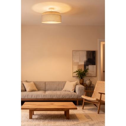 Brilagi - Aufgesetzte Deckenleuchte PADOVA 1xE27/60W/230V Ø 40 cm beige