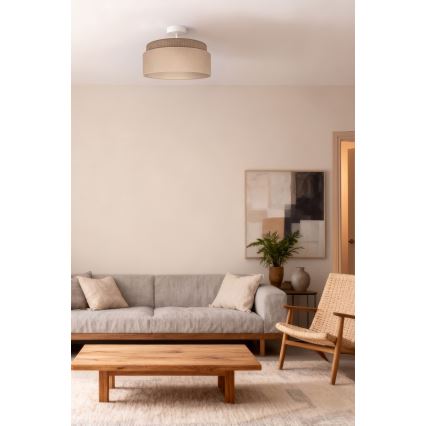 Brilagi - Aufgesetzte Deckenleuchte PADOVA 1xE27/60W/230V Ø 40 cm beige