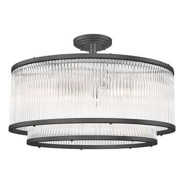 Brilagi - Aufgesetzte Deckenleuchte RAMOS 6xE14/60W/230V schwarz