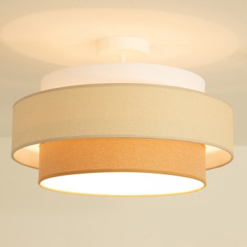 Brilagi - Aufgesetzte Deckenleuchte RESNA 1xE27/60W/230V Ø 40 cm creme/beige