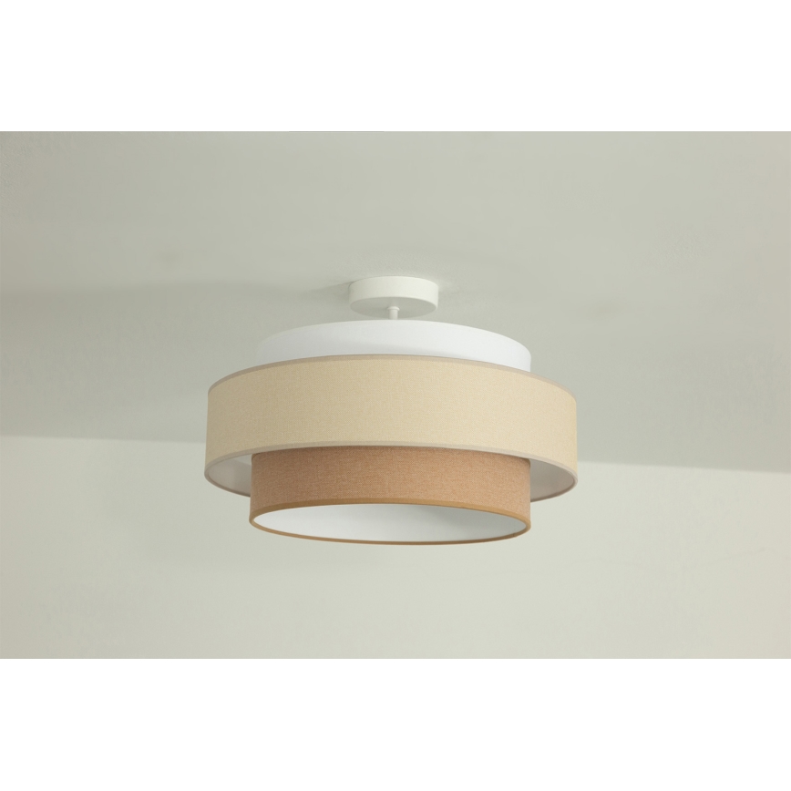 Brilagi - Aufgesetzte Deckenleuchte RESNA 1xE27/60W/230V Ø 40 cm creme/beige