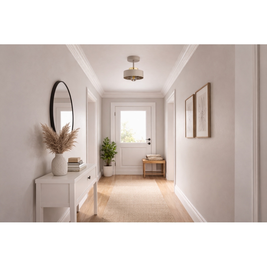 Brilagi - Aufgesetzte Deckenleuchte SPRING 1xE27/60W/230V beige/gold