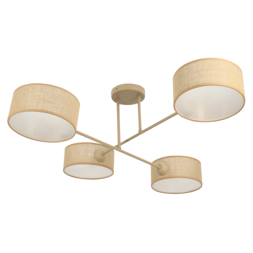 Brilagi - Aufgesetzte Deckenleuchte VIRGO 4xE14/40W/230V beige/gold