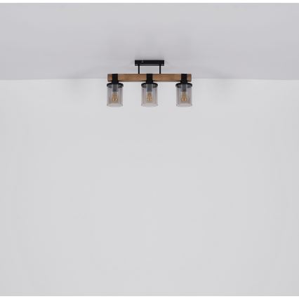 Brilagi - Aufgesetzte Deckenleuchte VISTA 3xE27/60W/230V Eiche