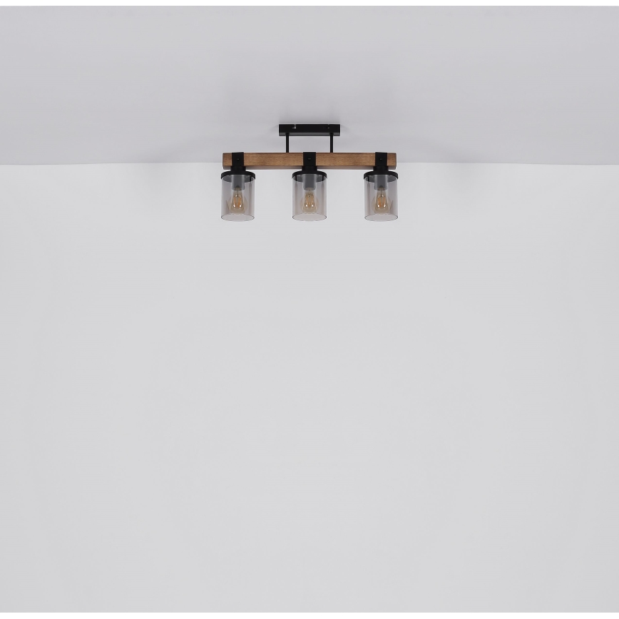 Brilagi - Aufgesetzte Deckenleuchte VISTA 3xE27/60W/230V Eiche