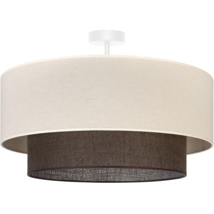 Brilagi - Aufgesetzte LED-Deckenleuchte Boho-Stil 3xE27/15W/230V Ø 60 cm creme/braun
