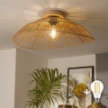 BRILAGI - Aufgesetzte LED-Deckenleuchte CERIA BOHO 1xE27/40W/230V Ø 70 cm braun/Eiche