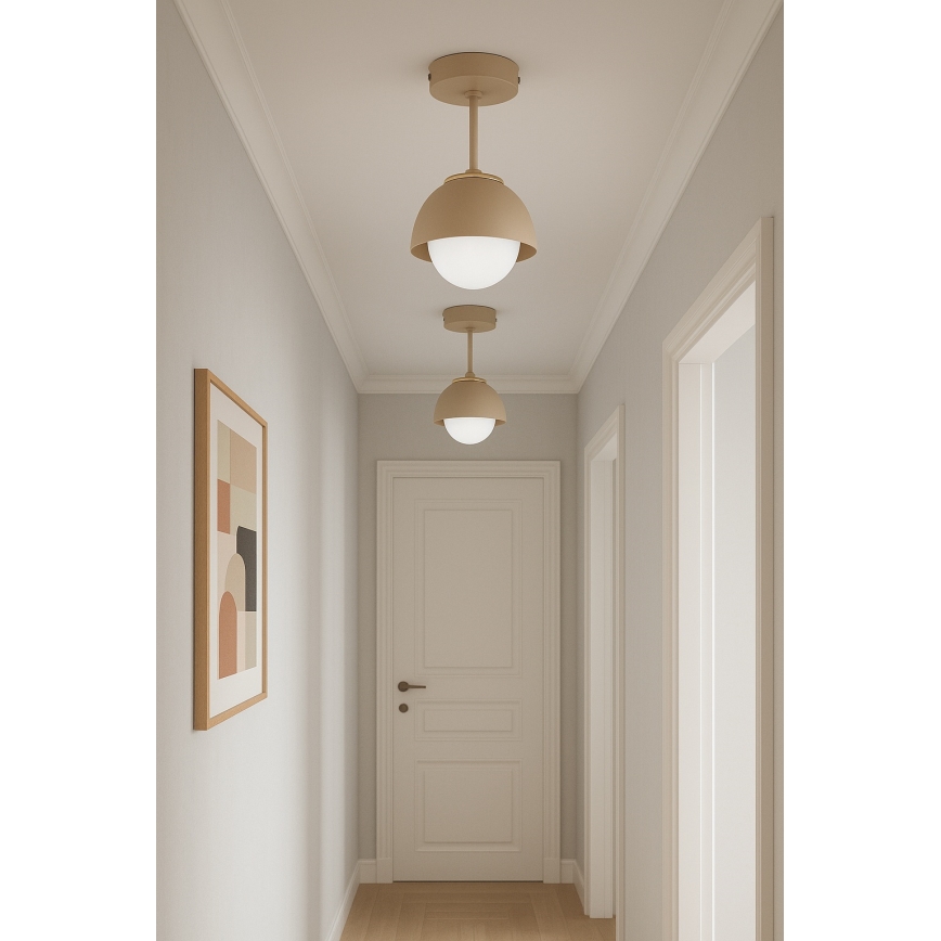 Brilagi - Aufgesetzter Deckenleuchter COSMO 1xE27/60W/230V beige/gold